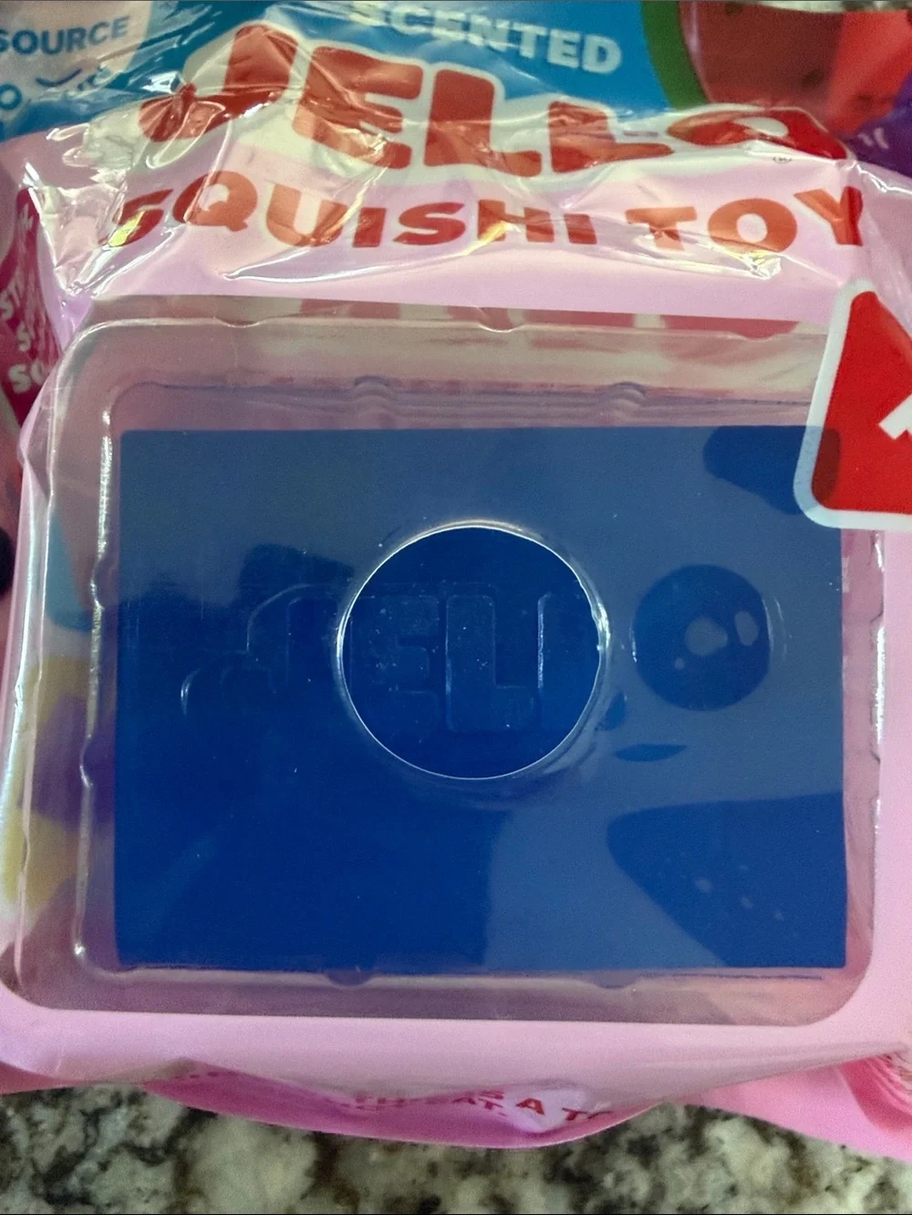 Scented Squishy blue jello Toy  Scented NIOP- Blue
